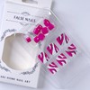 Hot Pink Press on Toenails Rhinestone Toe nail press ons