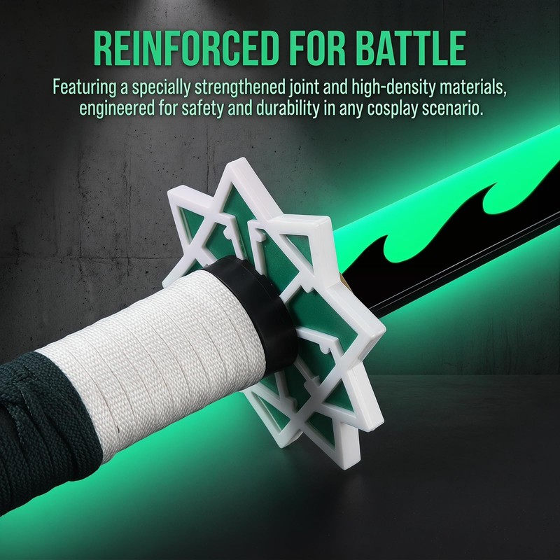 YTWM 41" LED Light Up Anime Katana, USB Rechargeable Mystical