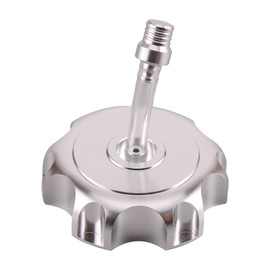 GOOFIT CNC Gas Fuel Tank Cap Valve Air Vent Replacement For 50cc 70cc 90cc 110cc 125cc 250cc Taotao Roketa Apollo SSR Chinese KLX110 TTR110 XR CRF Dirt Bikes Dirt Pit Bike Silver