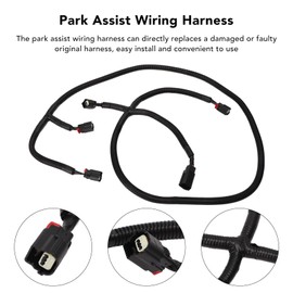 Park Assist Wiring Harness, Black ABS Material Sensitive Flexible, Replacement for RAM 1500 2009‑2019 RAM 2500 3500 2010-2018 68031820AA