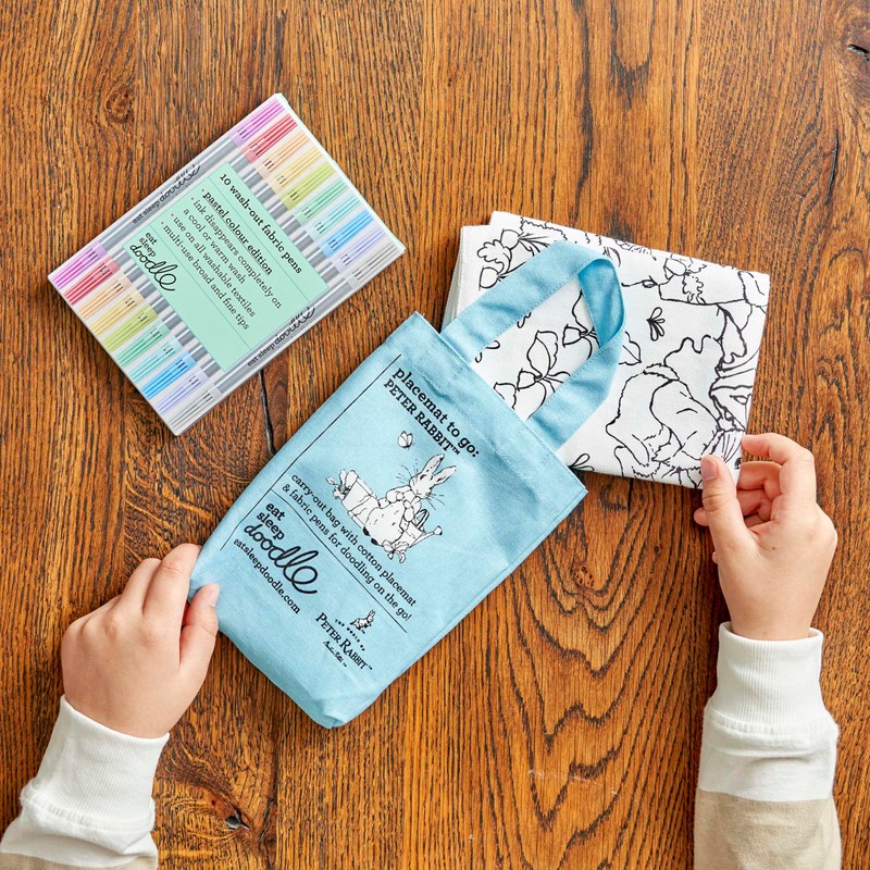 eatsleepdoodle Peter Rabbit™ and Friends Colouring Placemat for Kids w/10pk