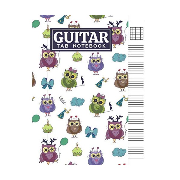 Guitar Tab Notebook: Blank 6 Strings Chord Diagrams & Tablature