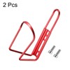 HARFINGTON 2pcs Bicycle Water Bottle Cage 5.7" Lightweight Aluminum Basic