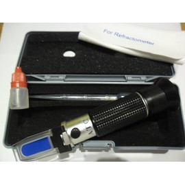 FSR Brix Refractometer 0-32% Cooling Emulsions Cutting Oil Cooling Lubricant CNC 3006 Fruits KSS with Calibration Solution