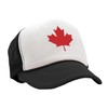 Canadian Maple Leaf - Mesh Trucker Cap Hat, Black