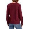 WIHOLL Sweaters for Women Crewneck Crochet Tops Long Sleeve 2025