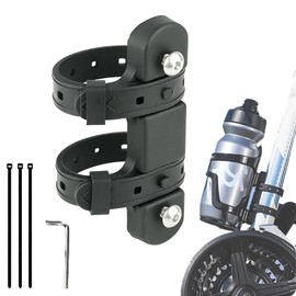 SANJAOYEE Bicycle Drink Holder, Bottle Cage Adapter, Stand Base, Bicycle Drink Holder, Bicycle Bottle Holder, Bicycle, Water Bottle Holder, Bicycle Accessories, No Drilling Required, Adjustable