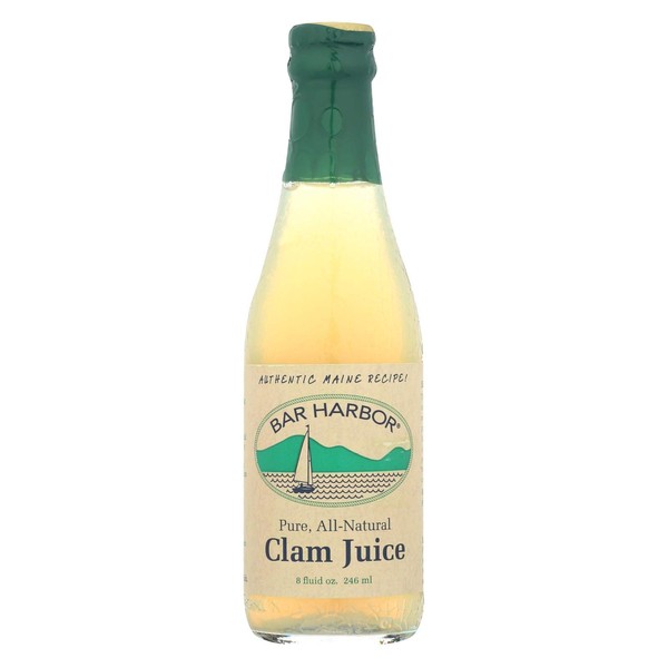 Bar Harbor Pure Clam Juice, 8 Fl Oz (Pack of 12)
