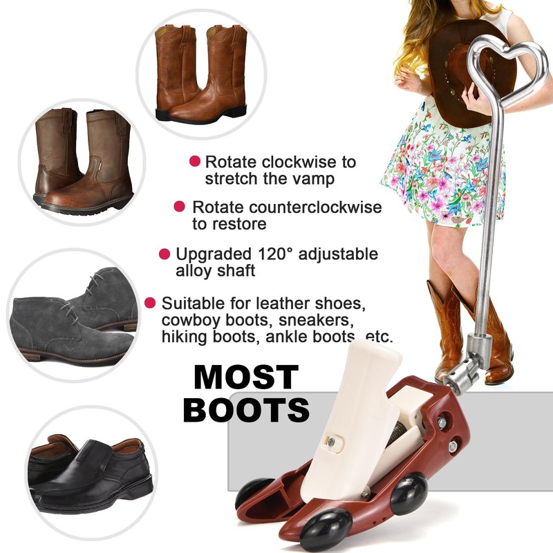 RIRPUAE Boot Stretchers for Cowboy Boots Thick Wide Feet, Adjustable