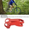 Bike Stem Red Aluminum Alloy Mountain Bike Handlebars Negative 17