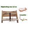 KidProof Eco Genuine Leather Strap for High Chair Compatible with