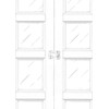 QCAA Solid Brass Shutter Bar/Door Latch, 7/8" x 2-3/32", Matte