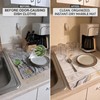 Stone Drying Mat for Kitchen Counter, 2 Pcs Sink Area