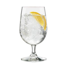 Libbey 7513 Vina Goblet Glasses Set of 12, Clear, 16 Oz, Timeless Short Stem Glasses, Dishwasher Safe Drinking Goblets for Water, Iced Tea, and More