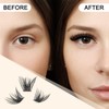 QUEWEL Individual Lashes 72 Pcs DIY Cluster Lashes Individual Eyelashes