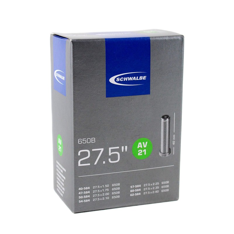 Schwalbe Unisex's AV21 Tubes, Black, 40/62-584, Cicli Bonin_012546