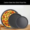 Non Stick Pizza Pan Uniform Heat Transfer Carbon Steel Pizza