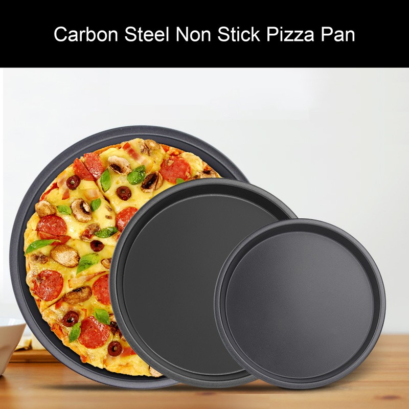 Non Stick Pizza Pan Uniform Heat Transfer Carbon Steel Pizza