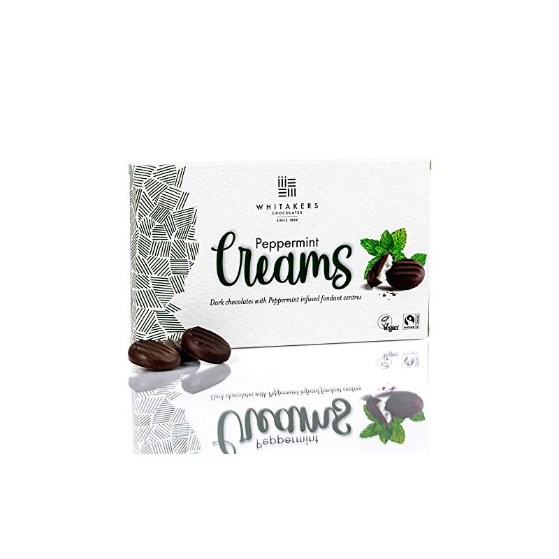 Whitakers Peppermint Creams 150g x 1 - Fairtrade, Vegan