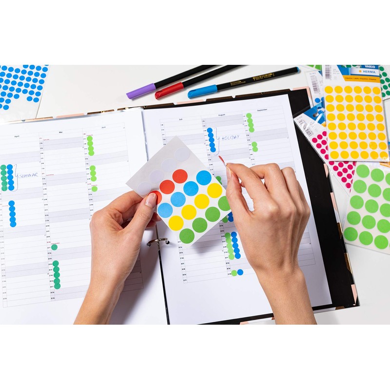 Herma Multi-Purpose Labels / Coloured Dots Ø 8 mm