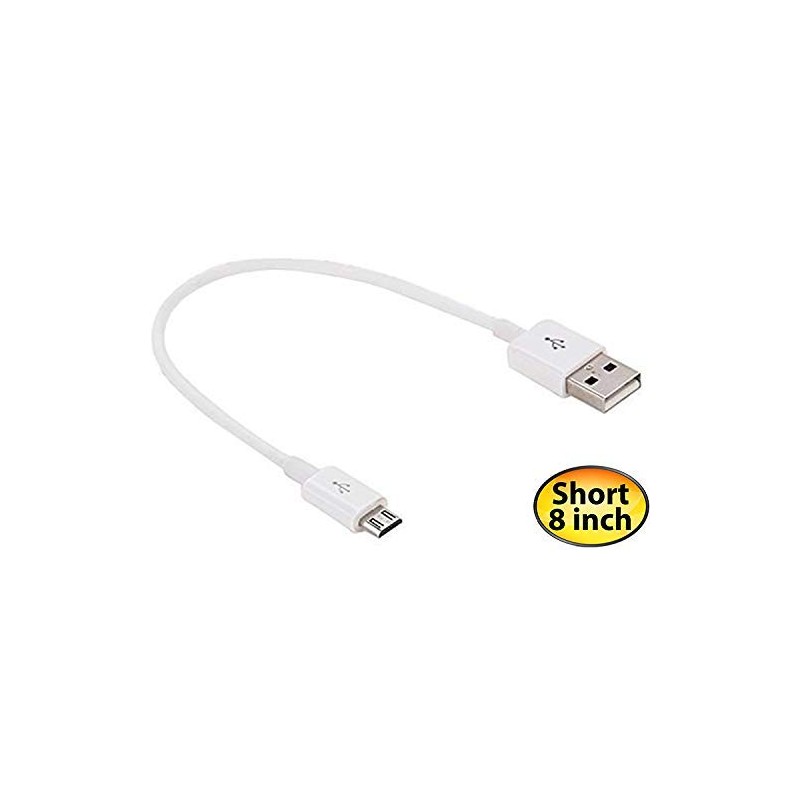 Short MicroUSB Cable Compatible with Your HTC EVO 4G LTE