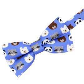 OCIA Fashion Funny Bow Tie Men's Pattern Adjustable Bow Tie for Wedding Party Boys Tuxedo Pre Tied Bow Tie 4.52 in x 2.56 in / 11.5 cm x 6.5 cm (Bearfaces), bearfaces