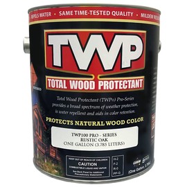 TWP - Aceite de Penetración para Madera Exterior - Protector y Preservador de Madera - Ideal para Deck Fachada Mueble - Tono Roble Rústico (Rustic Oak