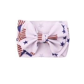 American Flag Headband Bow Baby Hair Clips USA Flag HairPin Girls Hairband Bows JHN42 (Turban B)