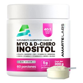 Myo  D-Chiro Inositol 401 con Folato, Vitamina D3, Magnesio, Zinc y CoQ10, Balance Hormonal, Ciclos Regulares, SOP, Fertilidad Femenina, Suplemento...