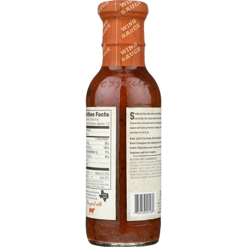 Stubb's Wicked Habanero Pepper Wing Sauce, 12 oz