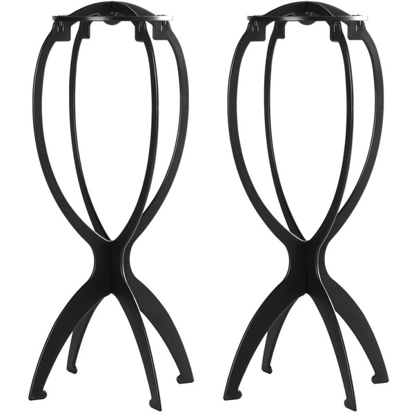 Dreamlover Wig Stand, Wig Head Stand, Travel Plastic Wig Stand, 2 Pack