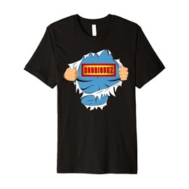 Rodriguez Last Name Superhero Premium T-Shirt