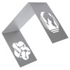 Metal Bookend AntiSlip Ancient Style Desktop Bookshelf Book Divider Craft