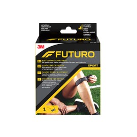Futuro futo9189 sports knee clasp, latex-free, one size, black