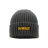 DEWALT Indianapolis Knitted Ribbed Beanie Hat Grey