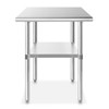 GRIDMANN NSF Stainless Steel Commercial Kitchen Prep & Work Table