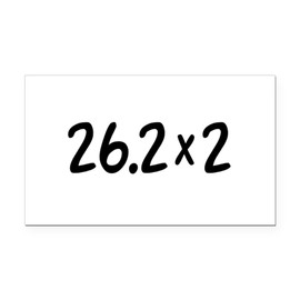CafePress 26.2 X 2 Marathon Rectangle Car Bumper Magnet
