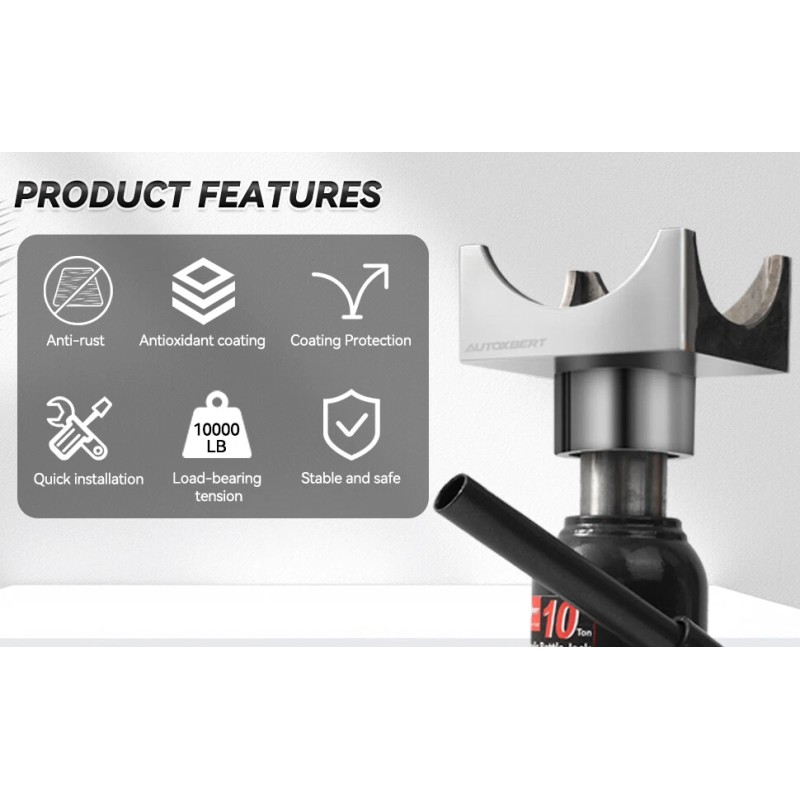 Unbranded USA NEW Universal Bottle Jack Axle Adapter Lifting Saddle