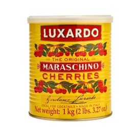 Luxardo Gourmet Maraschino Cherries – 2.2 lbs Can – Perfect for Cocktails & Desserts