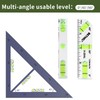 BETHEL Mini Bubble Level - 3-in-1 Multi-Angle (45°/90°/180°) Cross-Check Pocket