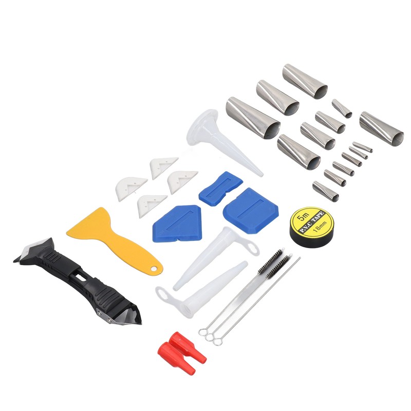 Caulking Finishing Tool Kit Stainless Steel Silicone Sealant Caulk Grout