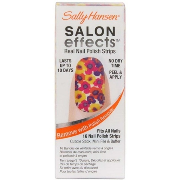 Sally Hansen Salon Effects Real Nail Polish Strips, Spring Fever, 16 Count