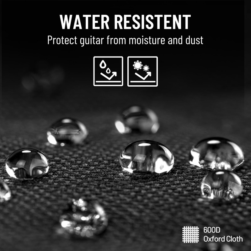 CAHAYA Acoustic Guitar Bag Thick Padding Waterproof Dual Adjustable Shoulder