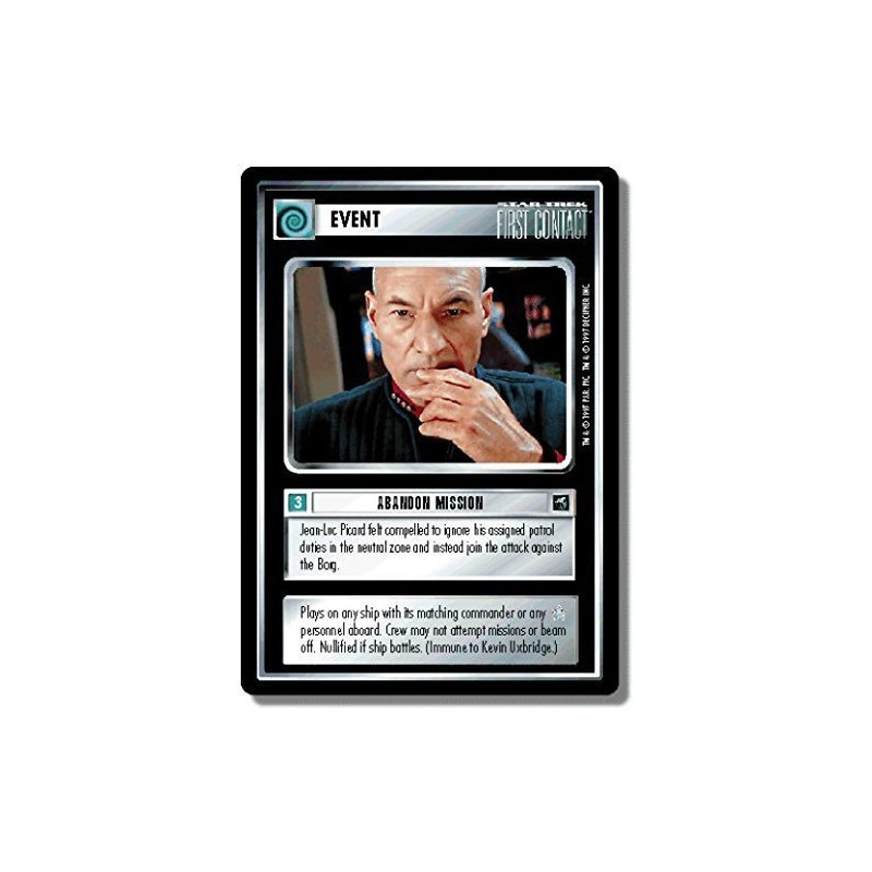 Decipher Star Trek CCG 1E FC First Contact Abandon Mission