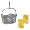 Engelland - 1 x Grey Peg Basket with 40 Pegs