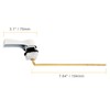 Hibbent Universal Metal Front Mount Toilet Handle Replacement Kit, Brass
