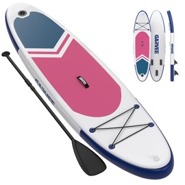 Inflatable Paddle Board for Adults, 10'6"/11" Inflatable Stand Up Paddle Board with Premium Accessories, Non-Slip EVA Deck, Ultra-Light Carry Bag, Pump, and SUP Board for Youth & Adults