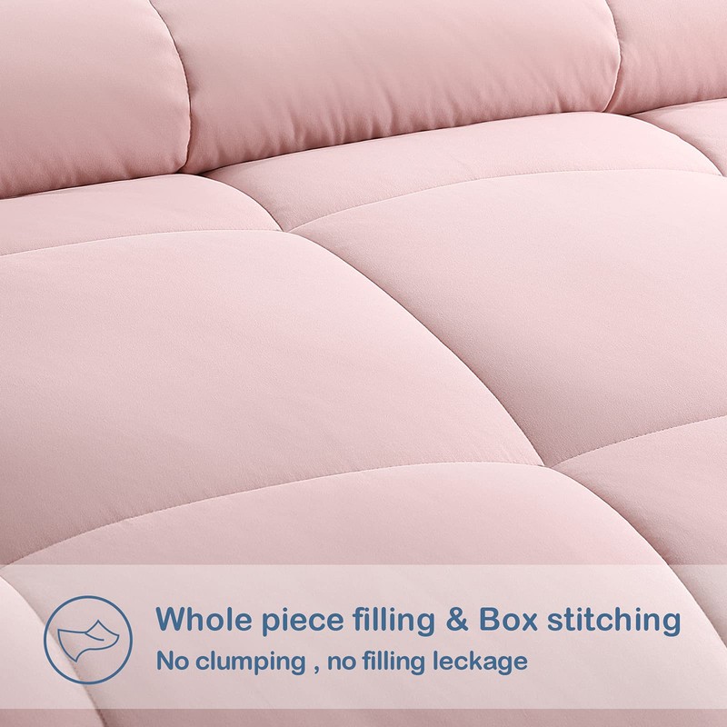 EASELAND All Season Oversized King Soft Quilted Down Alternative Comforter