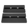 2Pcs Black Red Wine Glass Holder Self Adhesive Plastic Wine
