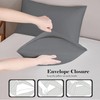 J.Din 100% Egyptian Cotton Charcoal Grey 4 Pack Pillow Cases